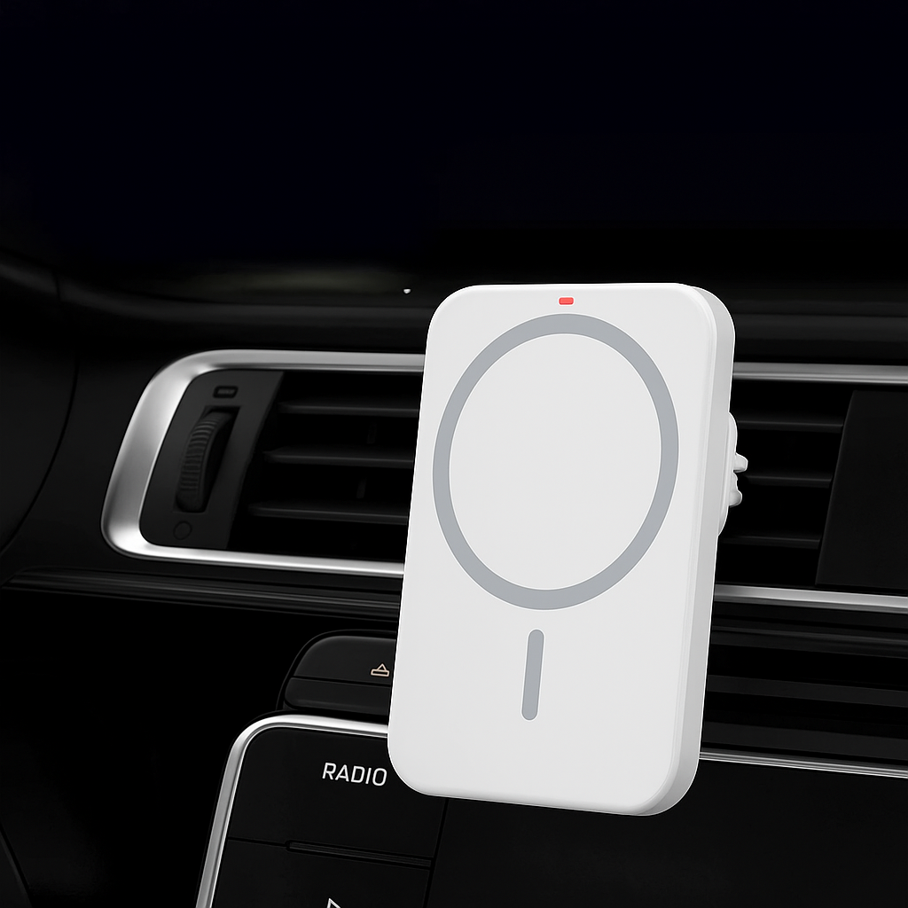 Magnetic Wireless Car Charger &amp; Phone Mount